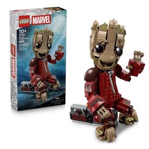 LEGO Marvel Ravager Groot Building Set - Red/Brown 76341 604Pcs 10+ NIB Sealed
